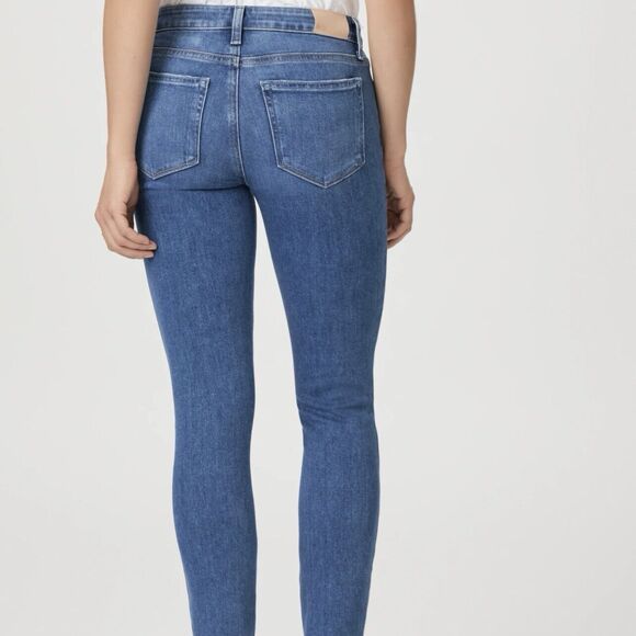 Paige womens Verdugo Ankle Skinny mid rise Blue Denim Jeans Size 27 - Picture 11 of 13